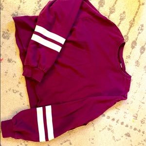 Maroon crop top